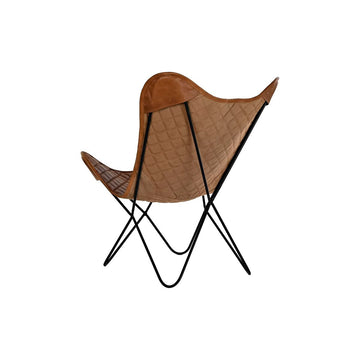 Brauner DKD Home Decor Esszimmerstuhl mit Metallrahmen - homely Family Shop