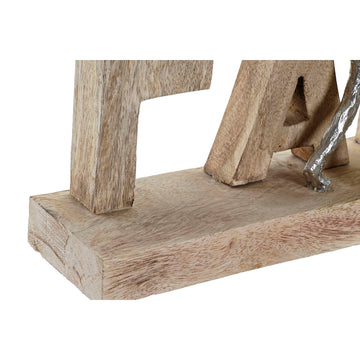 Deko-Figur aus Mango-Holz und Aluminium von DKD Home Decor - homely Family Shop
