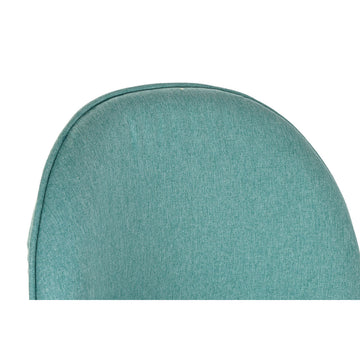 Nahaufnahme hellblauer Stoffstruktur Esszimmerstuhl von DKD Home Decor - homely Family Shop