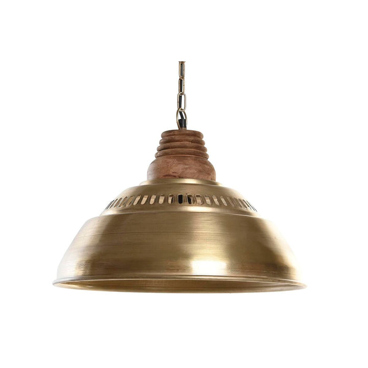 DKD Home Deckenlampe aus Eisen und Mangoholz in Braun und Gold - homely Family Shop