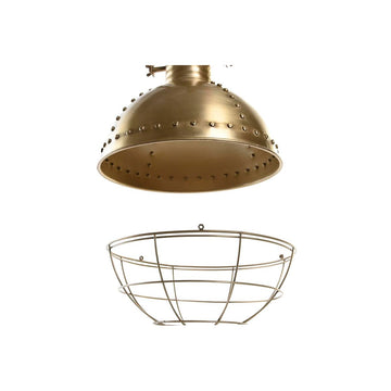 Goldene DKD Deckenlampe mit Drahtkorb Detail - homely Family Shop