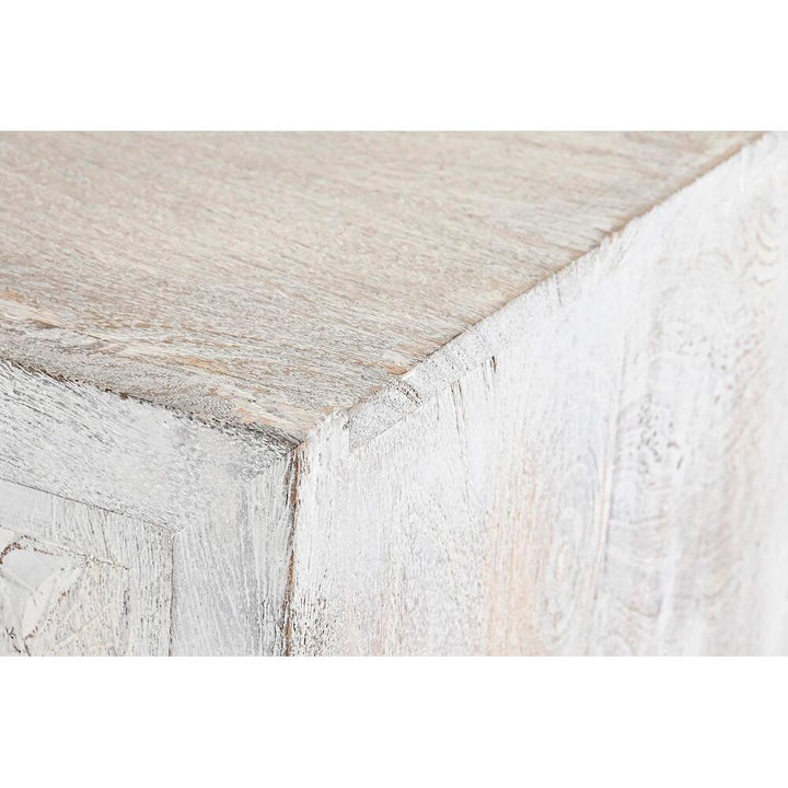 Detailansicht: Weiße Anrichte aus Mango-Holz, DKD Home Decor - homely Family Shop