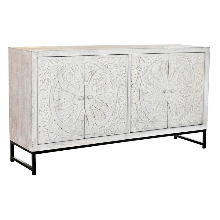 DKD Sideboard aus Mango-Holz mit Metallbeinen und Schnitzereien - homely Family Shop