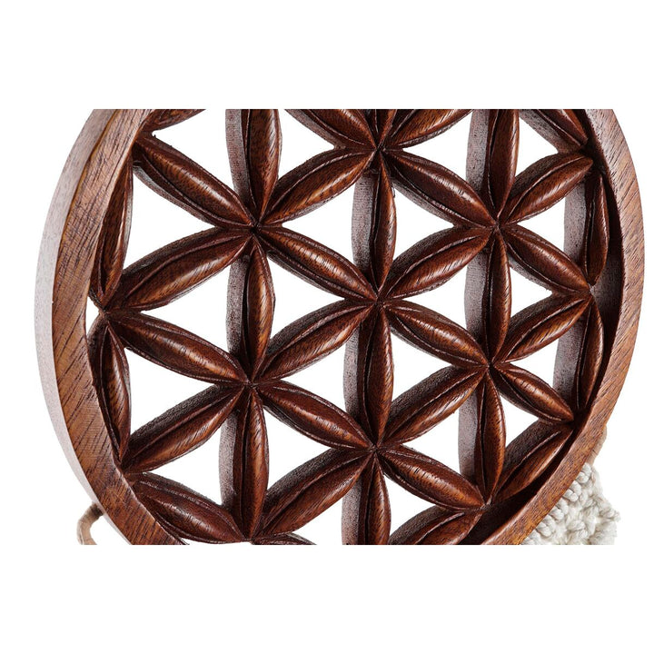 Nahaufnahme hängende Deko mit Blumenmuster, braun, DKD Home Decor - homely Family Shop