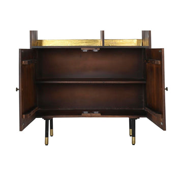 Regal DKD Schrank aus Mango-Holz mit Gold Akzenten - homely Family Shop