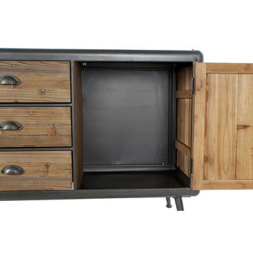 DKD Home Anrichte mit Holzschubladen und Metallrahmen - homely Family Shop