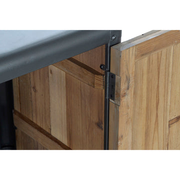 Detailaufnahme Anrichte mit Tanne und Metall - Homely Family Shop