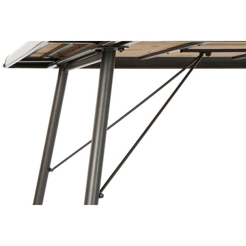 Detailansicht Esstisch mit Metallgestell und Tanne von DKD Home Decor - homely Family Shop