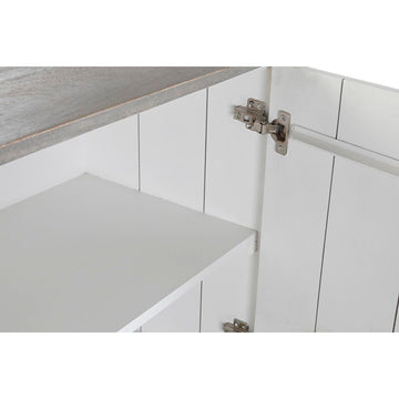 Innenraum der Anrichte aus Mango-Holz mit Metallelemente - homely Family Shop