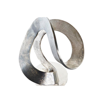 Abstrakte, silberfarbene Deko-Figur von DKD Home Decor - homely Family Shop