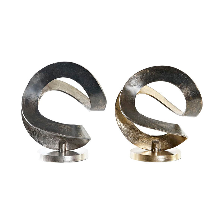 DKD Home Decor abstrakte Figuren, silber und goldfarben - homely Family Shop
