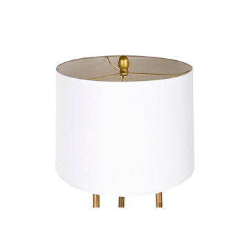 DKD Home Decor Stehlampe mit goldenem Metall und Holz Details - homely Family Shop