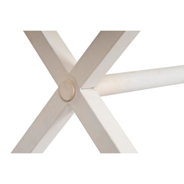 Detail des weißen Mango-Holz Esstischs von DKD Home Decor. - homely Family Shop