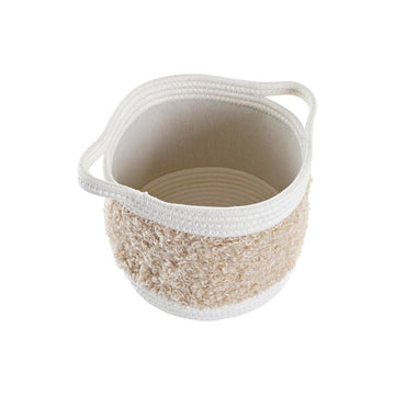 DKD Home Decor Baumwollkorb mit flauschigen Details - homely Family Shop