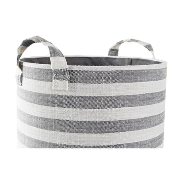 DKD Home Deko Korb mit Streifen aus Baumwolle. - homely Family Shop