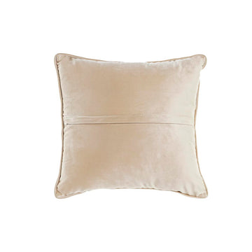 Goldenes DKD Home Decor Kissen, quadratisch mit glatter Oberfläche.