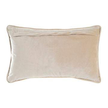 Goldenes DKD Home Decor Kissen, 50x10x30 cm. Elegantes Blumen Design.