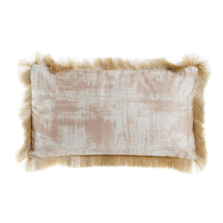 Goldenes Kissen mit Fransen, modernes Design. DKD Home Decor Kissen, 50 x 10 x 30 cm.