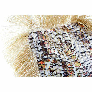 Buntes DKD Home Decor Kissen (45x10x45 cm) mit modernem Muster und Fransen.