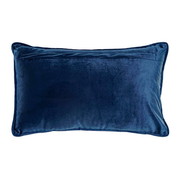 Blaues Kissen von DKD Home Decor mit weicher Textur und rechteckiger Form.