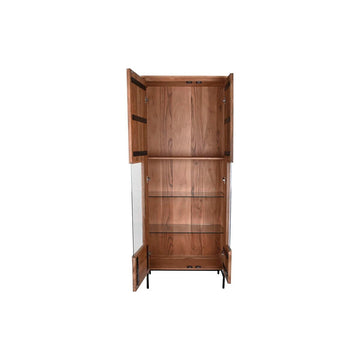DKD Home Dekor Displayständer aus Akazienholz und Kristall mit Glastablaren - homely Family Shop