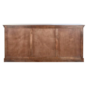 Dunkelbraune Anrichte aus Mango-Holz mit Paneelen - Homely Family Shop