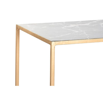 Detailansicht Tisch mit Marmorplatte und goldenem Rahmen - homely Family Shop