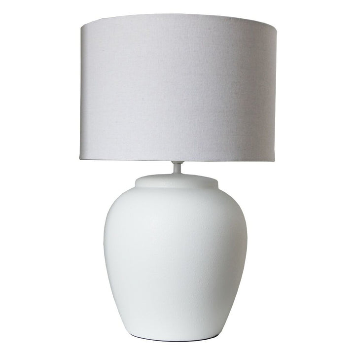 Weiße Porzellan Tischlampe von DKD Home Decor - Homely Family Shop