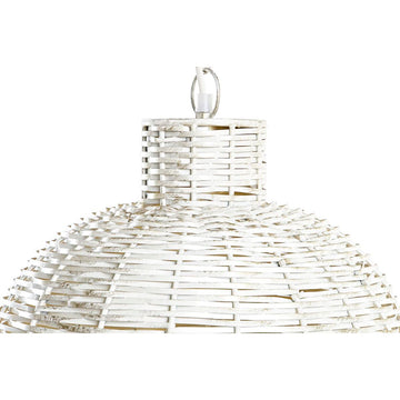 Nahaufnahme der weißen DKD Home Decor Deckenlampe aus Eisen - homely Family Shop