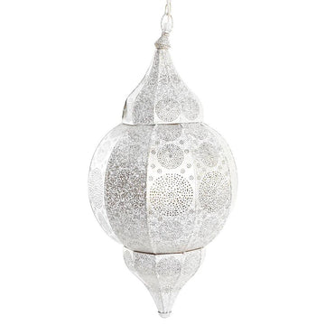 DKD Home Decor Deckenlampe, gold weiß, Eisen Design - homely Family Shop