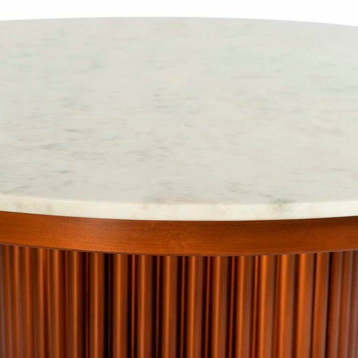 DKD Esstisch mit Marmorplatte und Metallgestell in Bronze - homely Family Shop