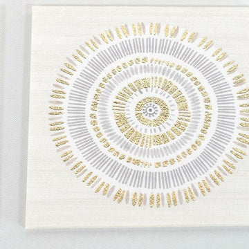 DKD Home Decor Bild mit Kreisen, skandinavisches Design in Gold und Grau - homely Family Shop