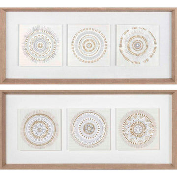 DKD Home Decor Wandbild mit Kreisen im skandinavischen Stil - homely Family Shop