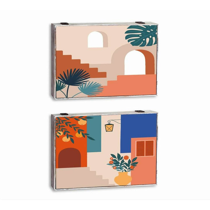 DKD Home Decor: Bunte Deko-Boxen aus Holz mit modernem Zählerdesign - homely Family Shop