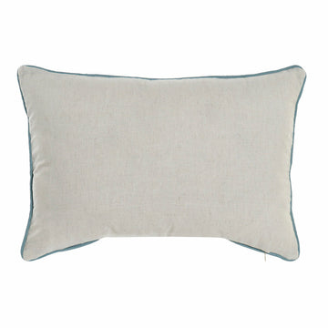 Blauer Kissenbezug im traditionellen Stil. DKD Home Decor Kissen mit hellbeige Farbe.