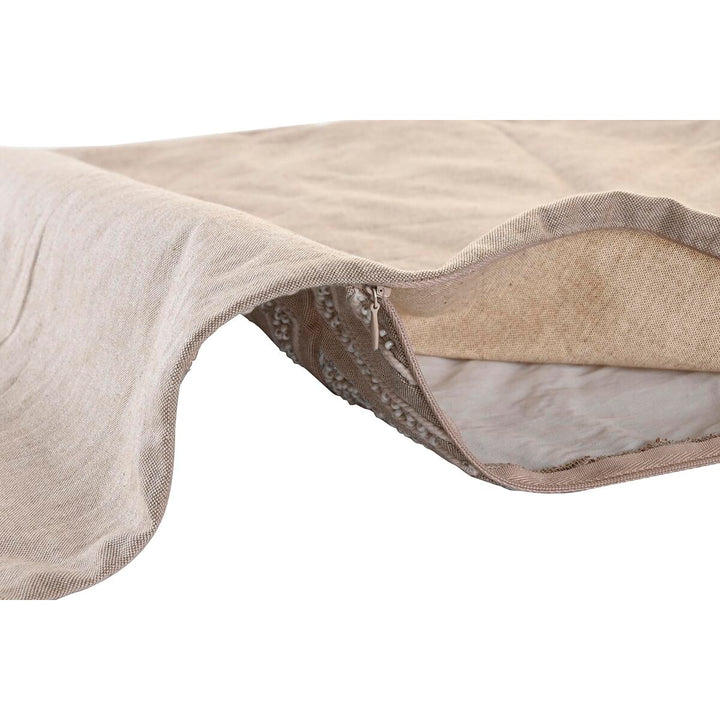 Grauer Kissenbezug mit Reißverschluss und strukturierter Kante von DKD Home Decor.