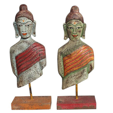 DKD Home Deko Buddha Figuren, orientalisch, mit Farbe - homely Family Shop