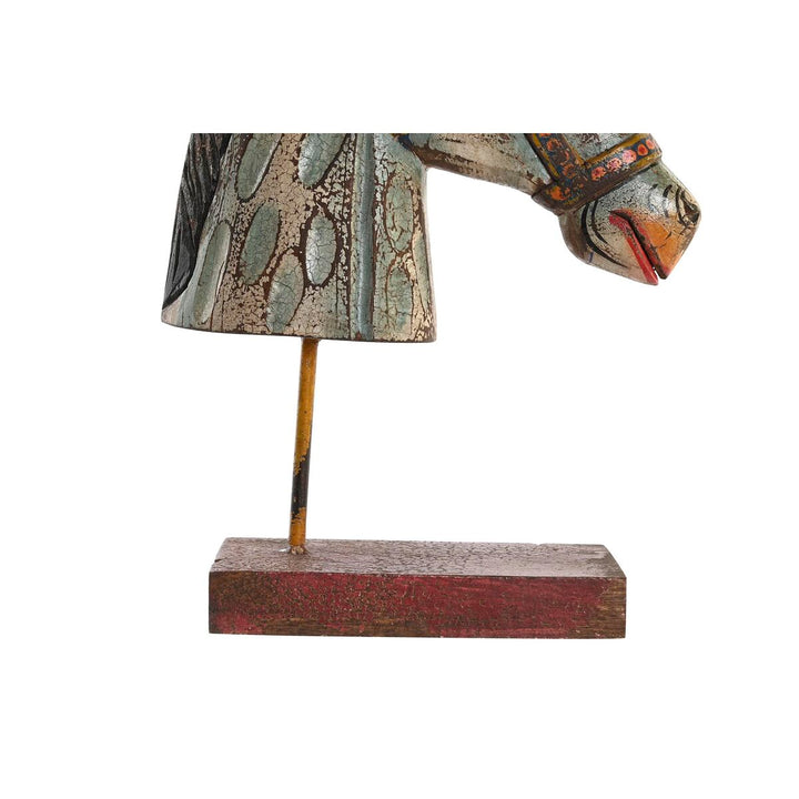 DKD Home Decor Pferdefigur aus Eisen und Mango-Holz - Homely Family Shop