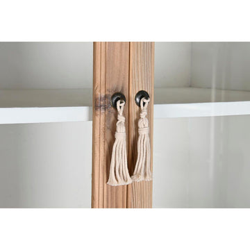 Nahaufnahme: DKD Home Decor Schranktür mit Kristall und Quasten - homely Family Shop