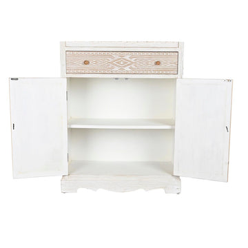 Weißer DKD Home Decor Schrank mit Regalen und Kristall Design - homely Family Shop