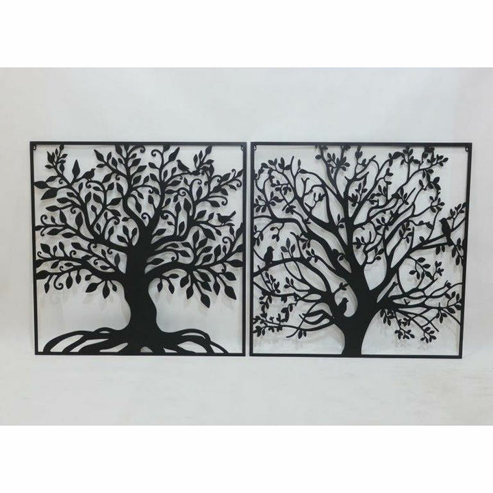 DKD Home Decor Wanddekoration Baum Metall mit filigranen Blättern - homely Family Shop