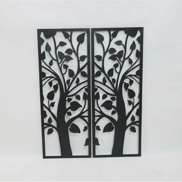 DKD Wanddekoration mit Baum Motiv aus Metall im Shabby Chic Stil - homely Family Shop