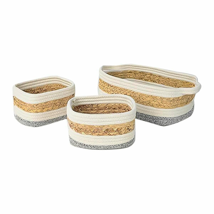 Dekorative Naturfaser Boxen von DKD Home Decor, 33x23x13 cm - homely Family Shop