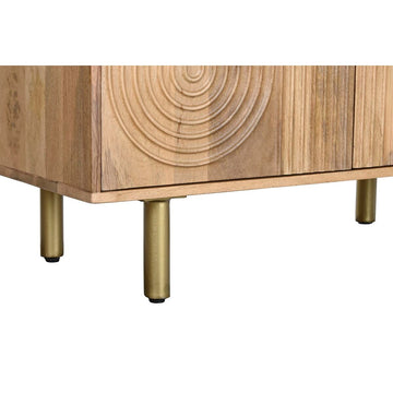 Nahaufnahme: DKD Home Dekor Regal, Mango-Holz, Goldbeine - homely Family Shop