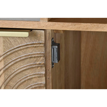 Detail Regal aus Mango-Holz mit Schnitzereien und Magnetverschluss - homely Family Shop