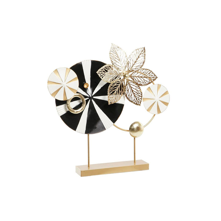 Moderne Deko-Figur in Schwarz und Gold mit geometrischen Formen - homely Family Shop