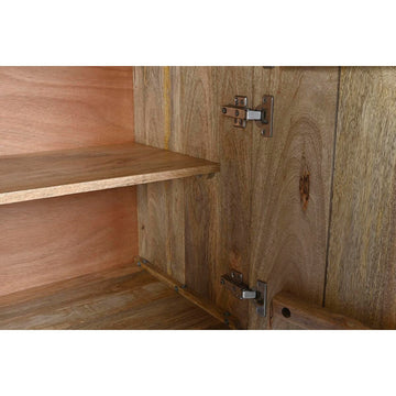 Innenansicht Anrichte aus Mango-Holz mit Regalen - homely Family Shop