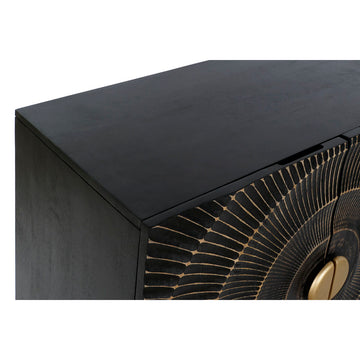DKD Home Anrichte in Schwarz und Gold mit Muster - homely Family Shop