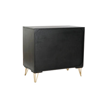 Schwarze Anrichte mit goldenen Beinen von DKD Home Decor - homely Family Shop