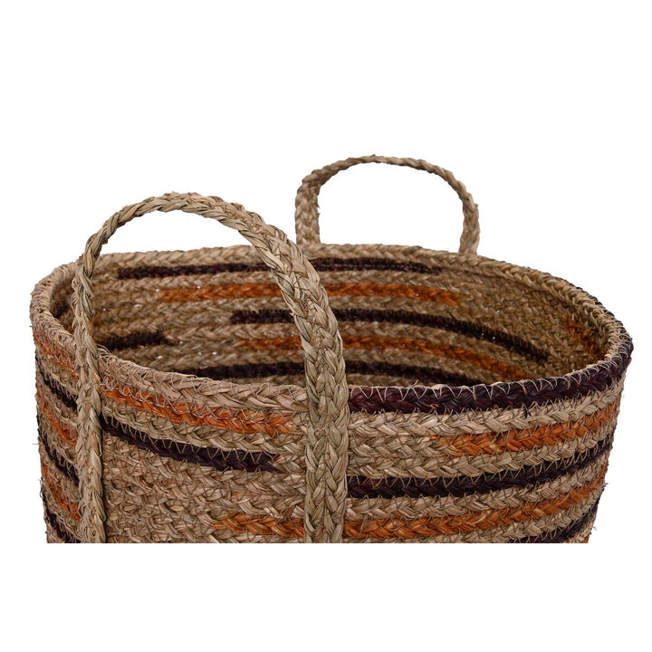 Dekorative Boho Box mit Streifen und Griffen - Homely Family Shop